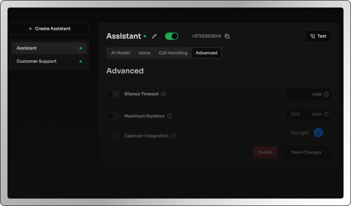 Advanced Settings
